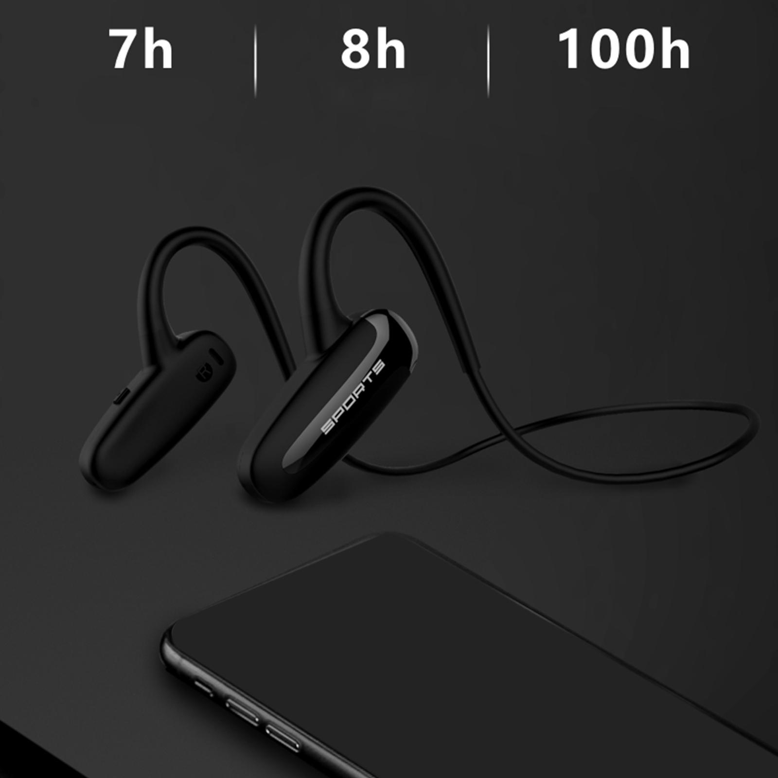 Air Bone Conduction Headphones Titanium Bluetooth 5.1 Open Ear Headset for Running Workout