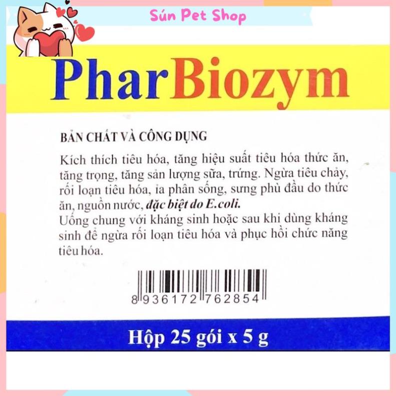 Men tiêu hóa sống cho chó mèo Pharbiozym gói 5gr