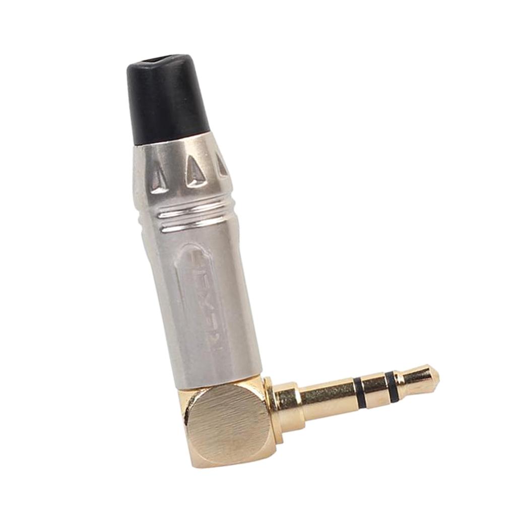 Kokiya Kết Nối Âm Thanh Cắm 90 Độ Jack Chuyển Audio 3.5 Mm Sang Xám Bạc