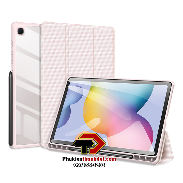 Bao da chống sốc SamSung Galaxy Tab S6 Lite P610/P615 có ngăn đựng bút hiệu Dux Ducis Toby - Hàng nhập khẩu