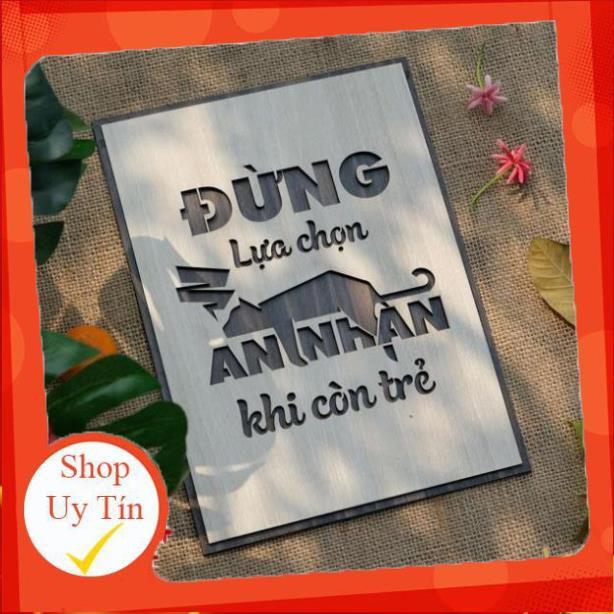 Tranh tạo động lực Decor bằng gỗ cắt khắc laser