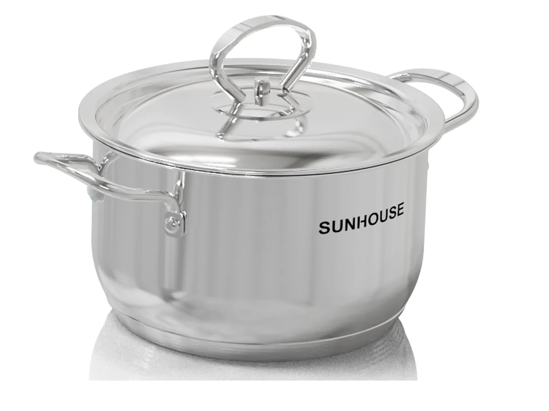 Bộ Nồi Inox 304 5 Đáy Sunhouse SHG503 - Hàng chính hãng