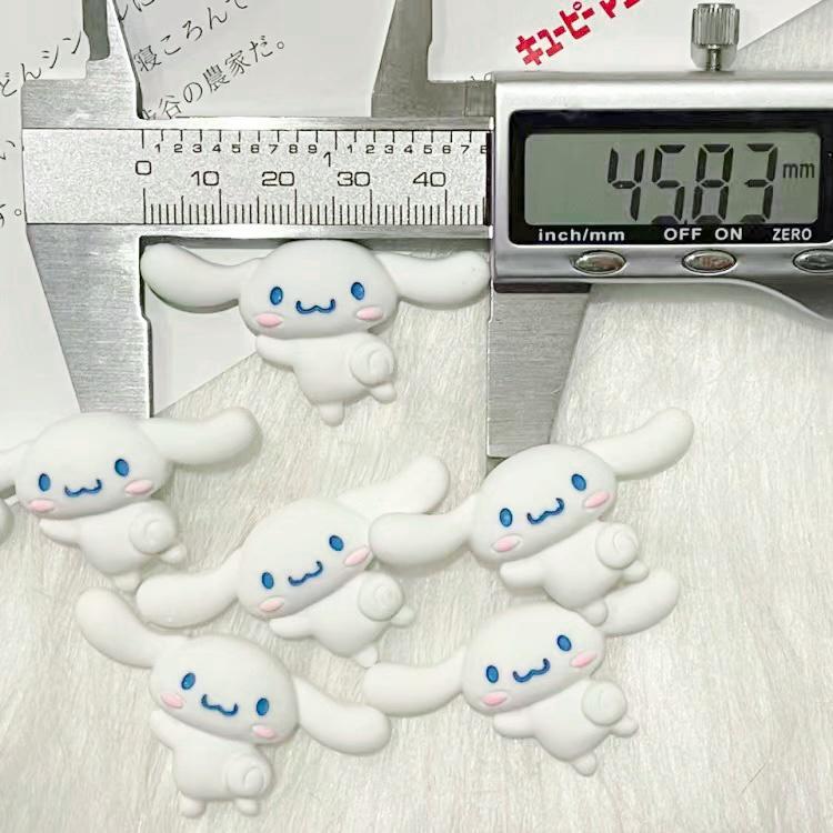 (Giá 1 charm) Charm/Sticker Cinnamoroll chó tai dài size to size lớn trang trí DIY ốp điện thoại, gương, cặp tóc