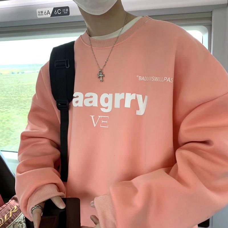 Áo sweater vải nỉ bông phong cách thời trang cho unisex