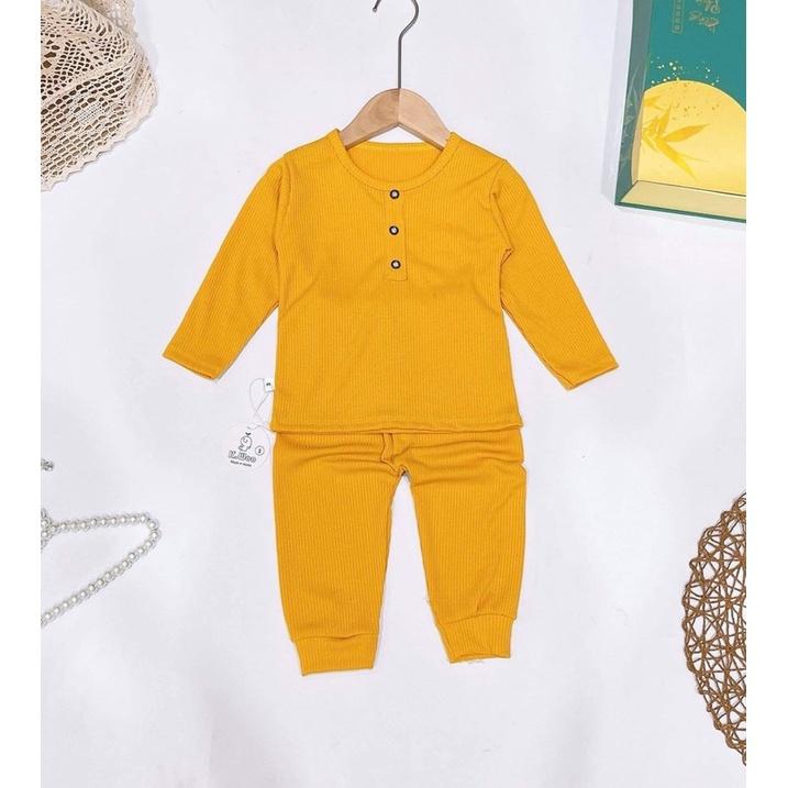 BỘ DÀI TAY LEN TĂM CỔ 3 PHÂN QUATE03 CHO BÉ TRAI/GÁI