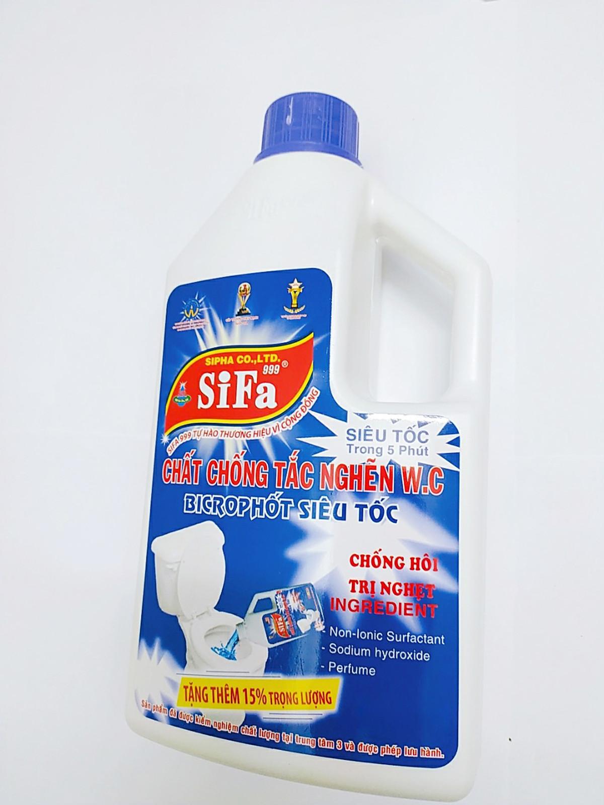 Chất thông tắc nghẽn bồn cầu toilet chống hôi Siêu tốc 5 phút Sifa