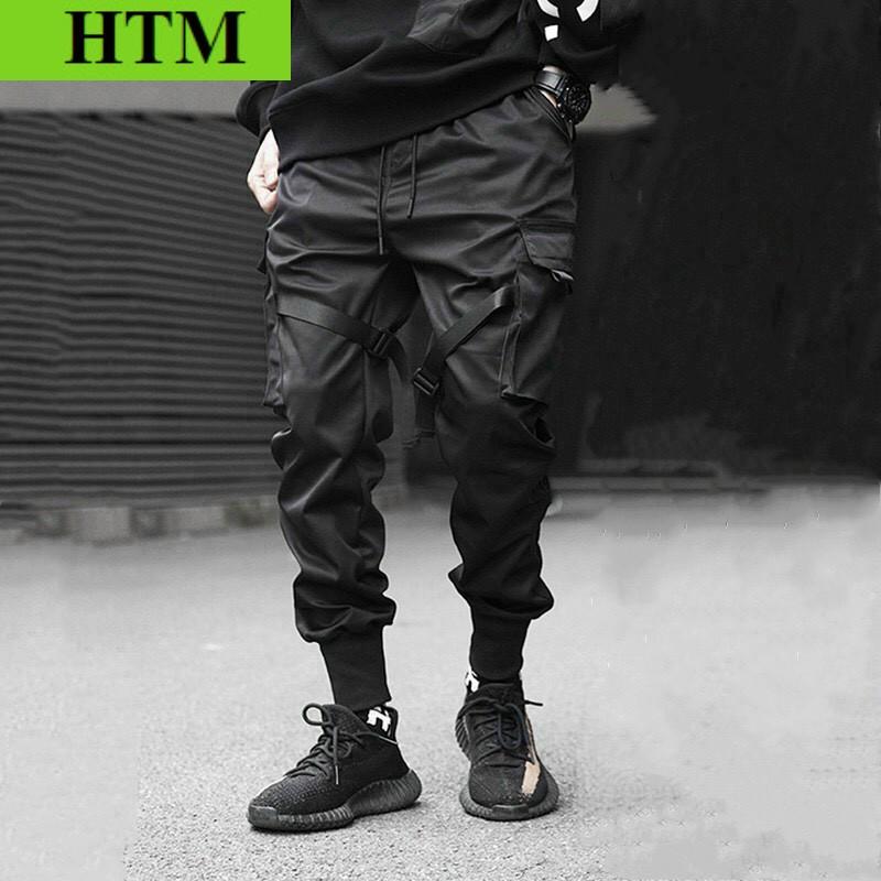 [FREESHIP] Quần KaKi Nam Có Dáng Cao Phối Form Cực Đẹp Kèm Túi Bên Sát Quần Siêu Đẹp Hàng Hot Trend HTM FASHION - Đen