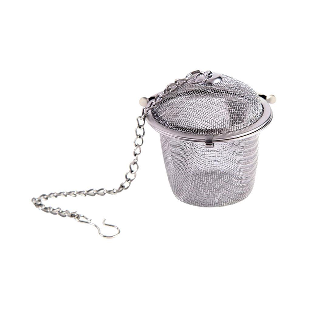 2pcs Tea Infuser Ball Mesh Loose Leaf Herb Strainer Secure Locking 8.5/11cm