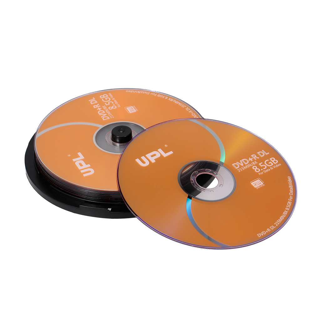 10 Đĩa DVD Trống Cho Dữ Liệu & Video 215MIN 8X + R Dl 8.5Gb