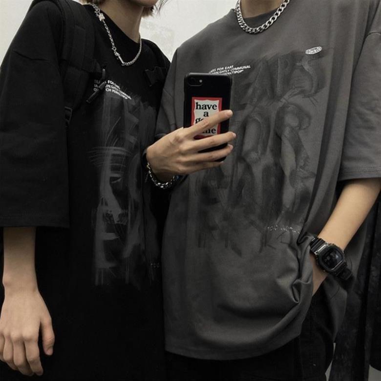 ÁO PHÔNG IN HOẠ TIẾT HÀNG UNISEX QUẢNG CHÂU