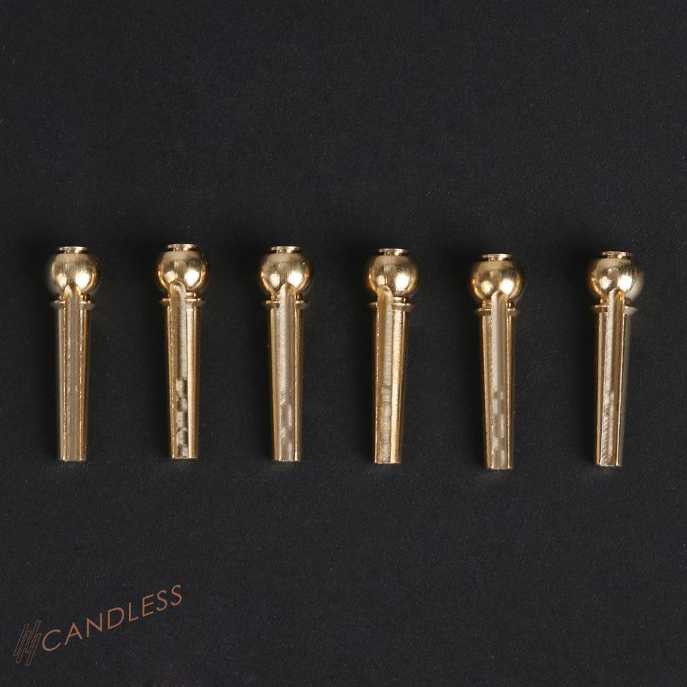 Set 6 Chốt Dây Đàn Guitar Bằng Đồng