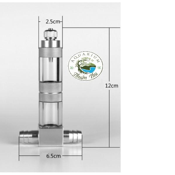 Trộn CO2 Chữ T Mufan kết nối lọc thùng FI12 FI16 chuyên tán mịn CO2 tốt cho cây thủy sinh