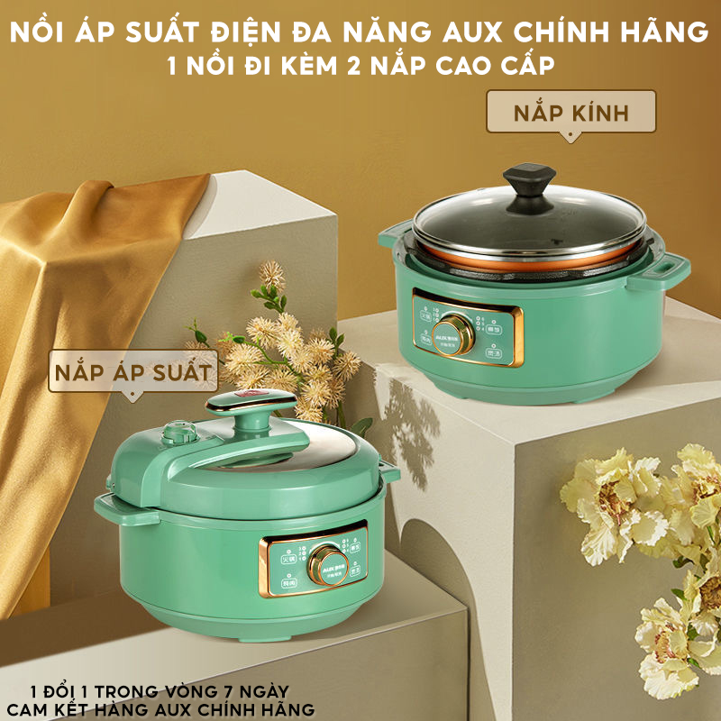 Nồi Áp Suất Điện Đa Năng Ruột Chống Dính Maifanite Dung Tích 3L Bảo Hành 1 Đổi 1