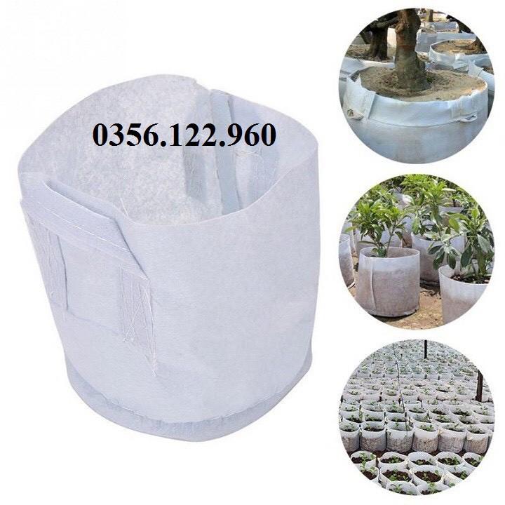 Túi vải trồng cây có quai xách kích cỡ tùy chọn