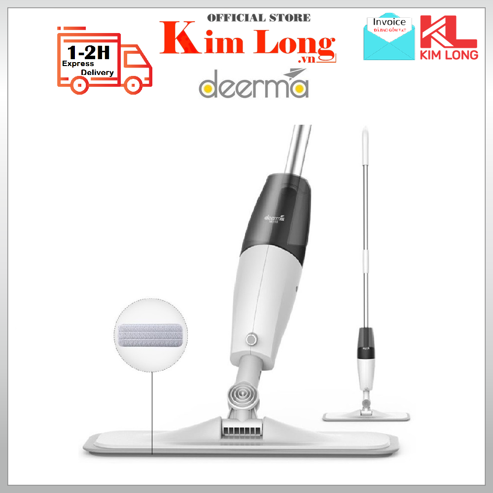 Cây lau nhà Deerma TB500 / TB800 2 trong 1 Water Spray Mop có phun nước - Hàng chính hãng