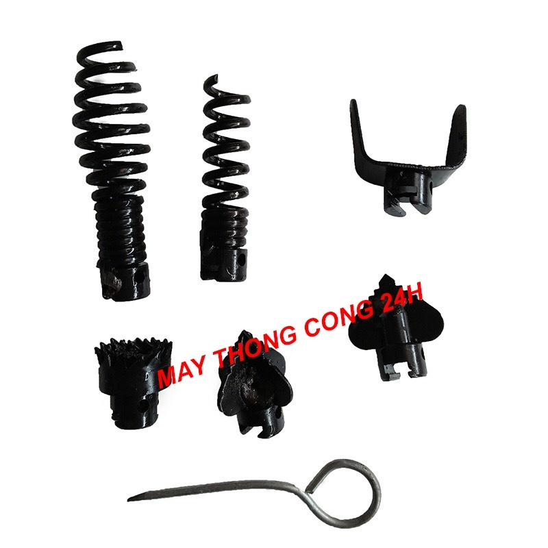 Bộ dây thông tắc cống, đường ống ,đường kính 16mm dùng tay quay và máy khoan