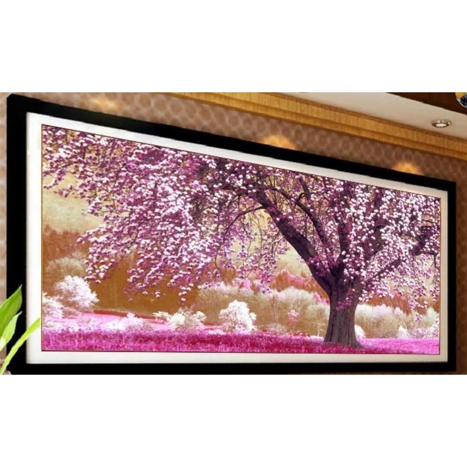 Tranh thêu cây tình yêu FJ0703 - kích thước: 168 * 92cm.