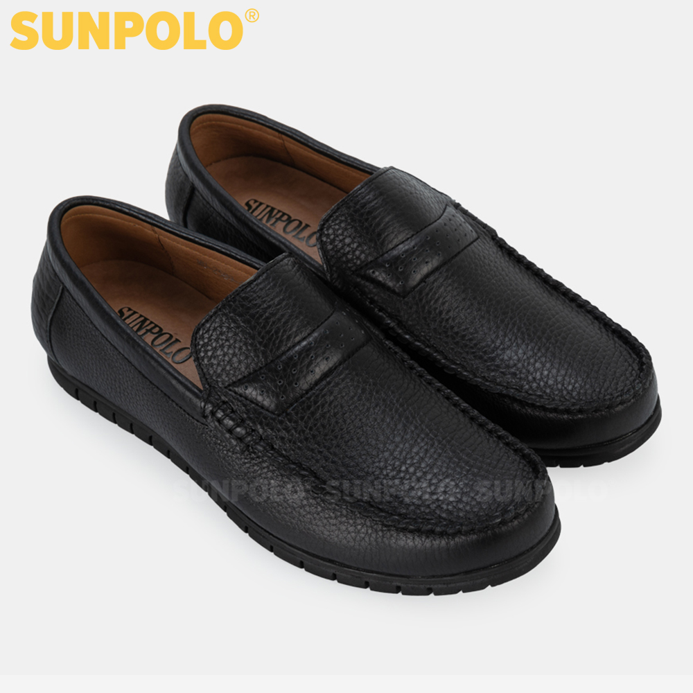 Giày Da Nam, Giày Lười Da Nam SUNPOLO SU2589