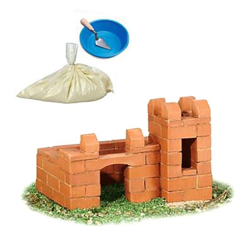 Combo 50 viên gạch xây mini kèm xi măng xây tiểu cảnh trang trí hồ cá tép thủy sinh
