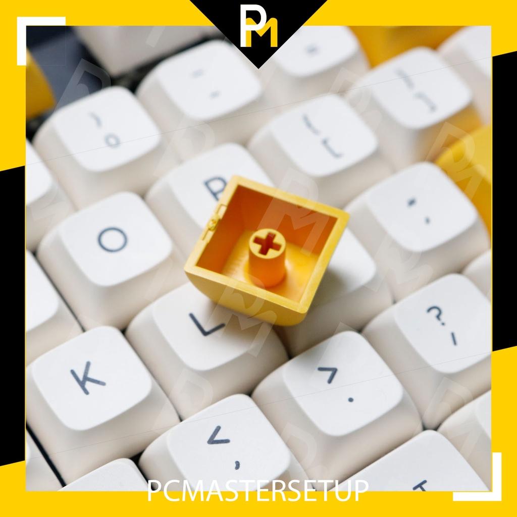 Keycap xda pbt Honeybee and milk cao 9.5mm nút cho bàn phím cơ 140 phím