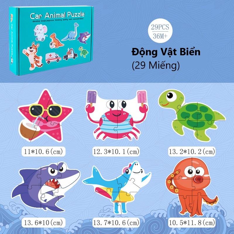 Tranh Ghép Hình Puzzle Cho Bé, Miếng Ghép Giúp Tăng Tư Duy Chí Tưởng Tượng Cho Bé
