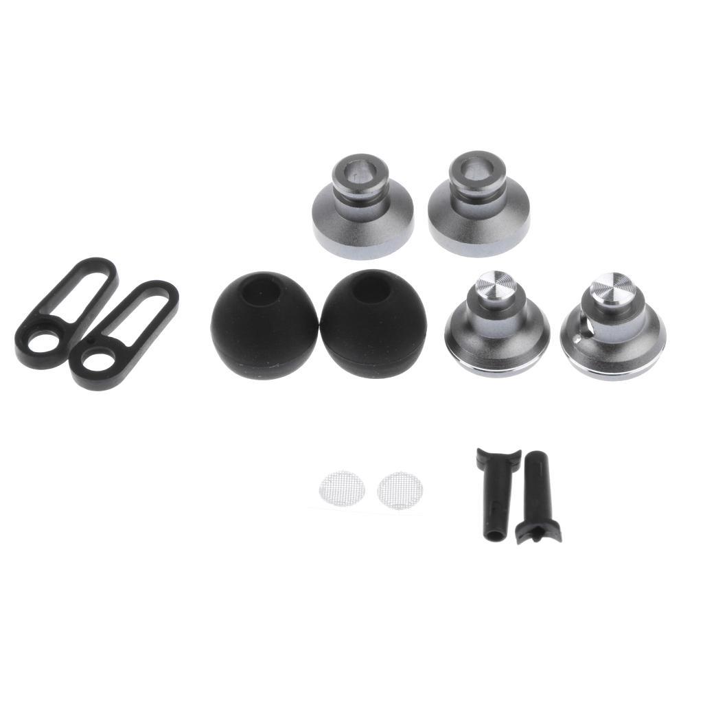 For Audio-Technica In-Ear Headphone Head Metal Shell & Eartips & Filter 10mm