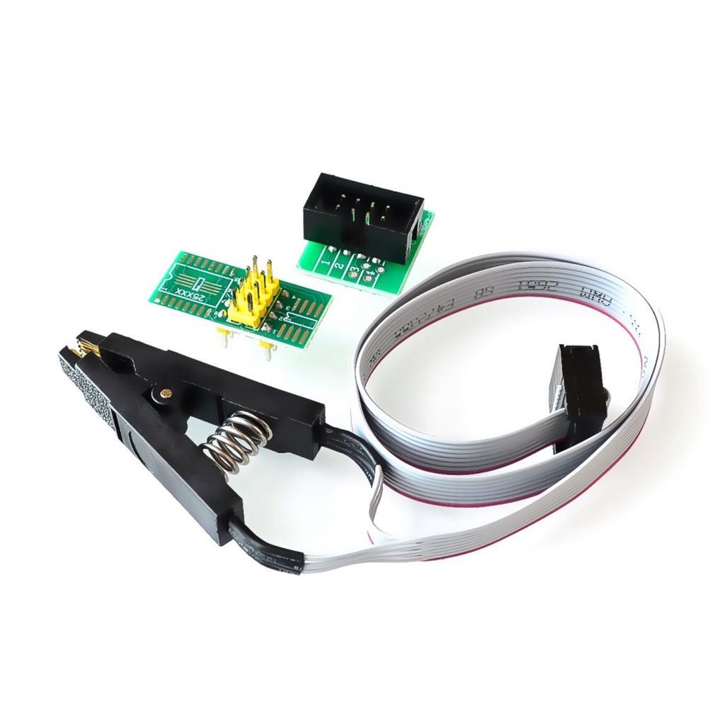 USB BIOS Programmer Flash EEPROM Series CH341A 24 25 + 1.8V Flash SPI SOP8 DIP8 Adapter With SOP8 SOIC8 To DIP8 EZ Converter Module