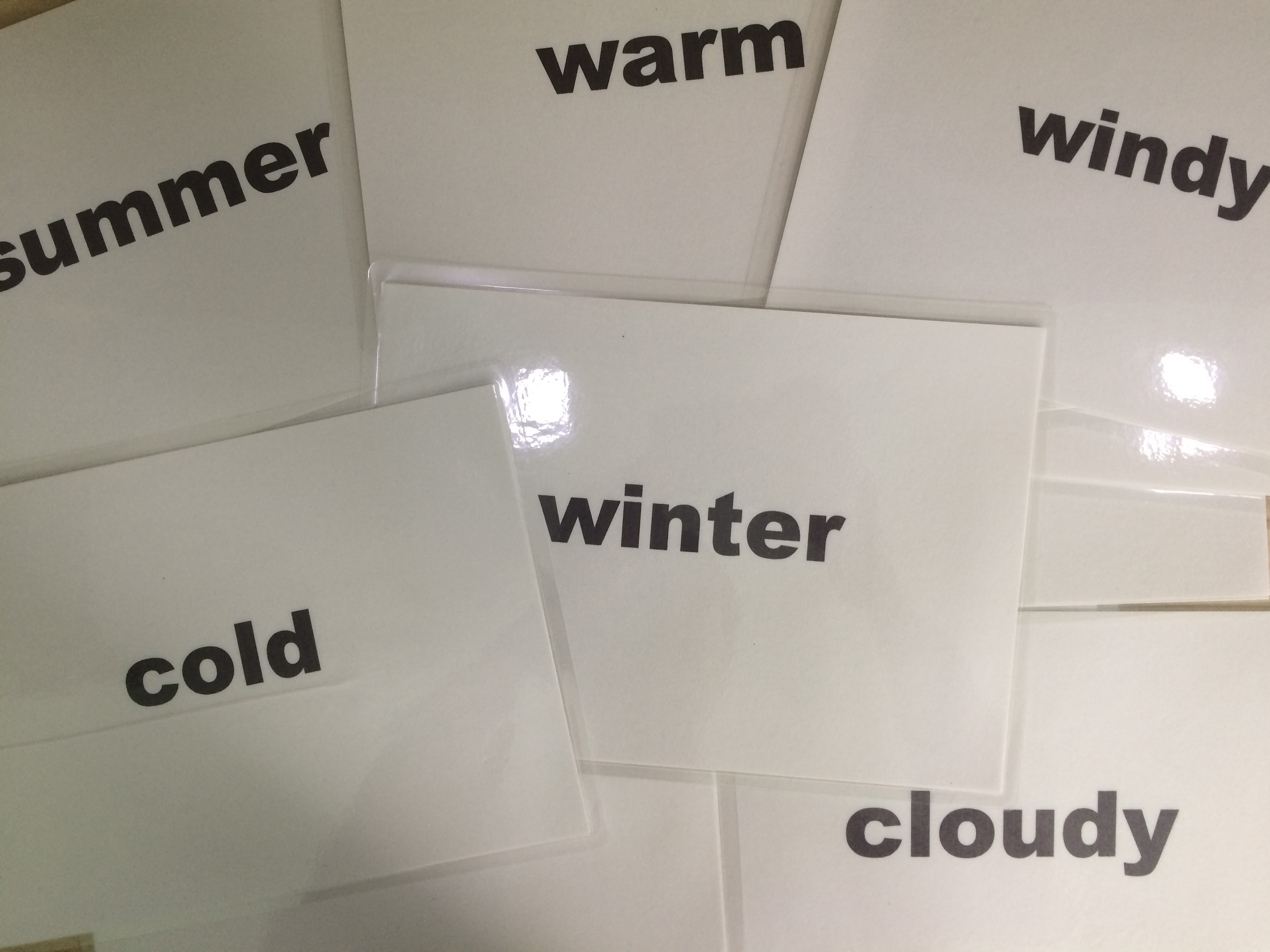 Weather &amp; Season Flashcards - Thẻ học tiếng Anh chủ đề mùa và thời tiết - 20 cards