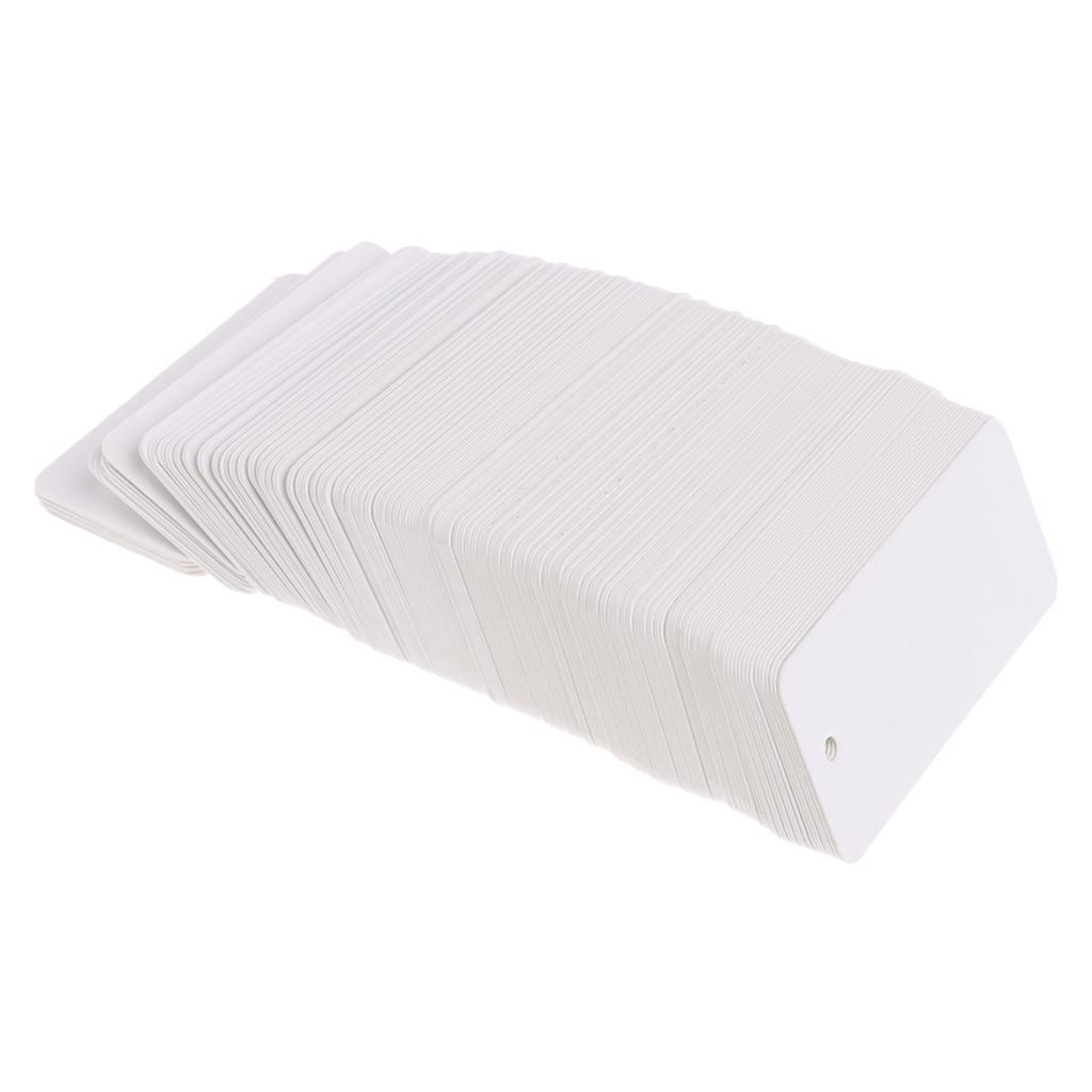 Pack of 200 Blank Clothing Hang Tag Gift Label Card for Business and Domestic
