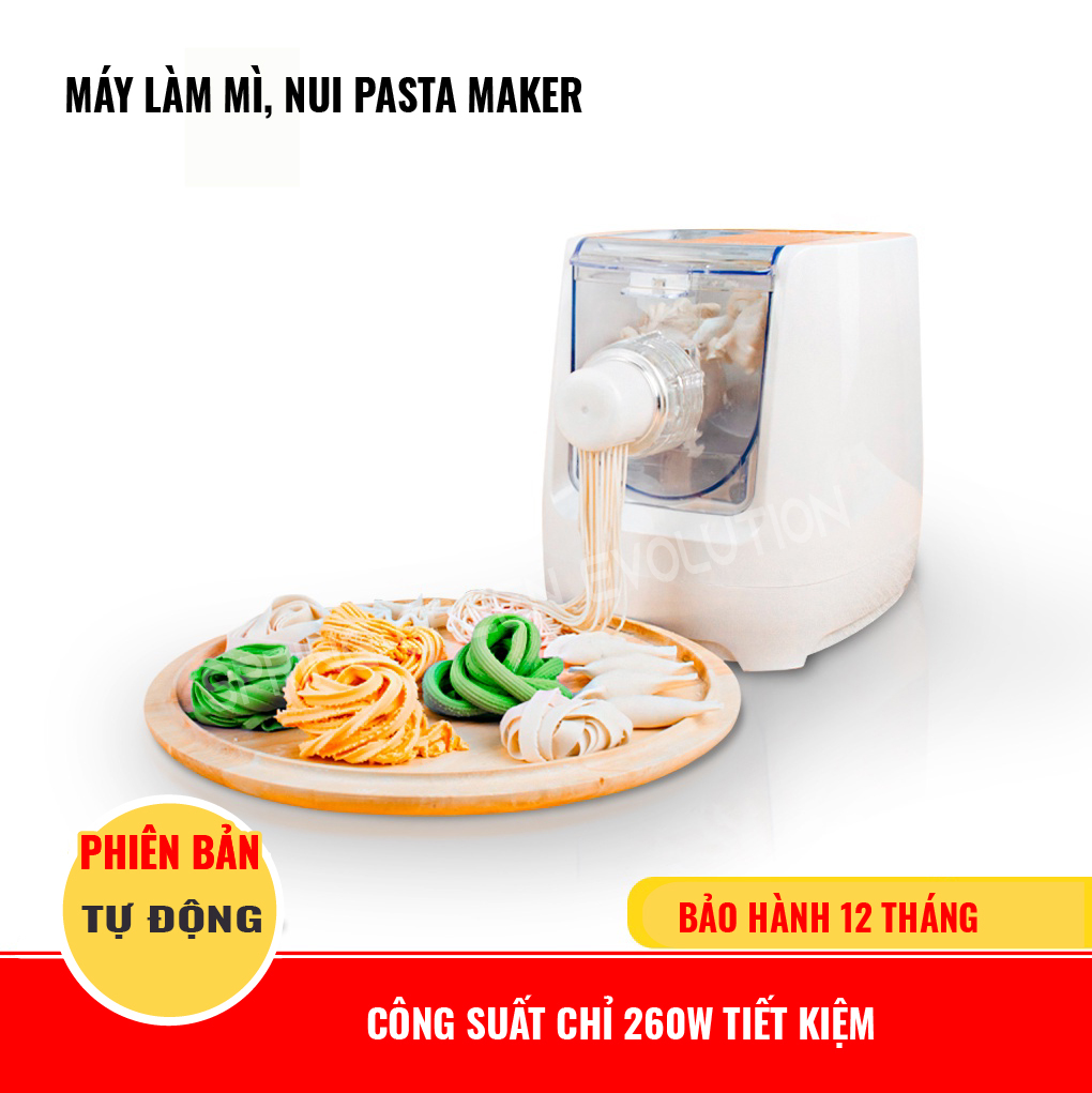 Máy Làm Mì, Nui Pasta Maker. Làm Mọi Loại Nui, Mì, Miến, Phở, Bún, Mì Vằn Thắn. Tặng Kèm 9 Đầu Làm. Hàng Nhập Khẩu Thailand