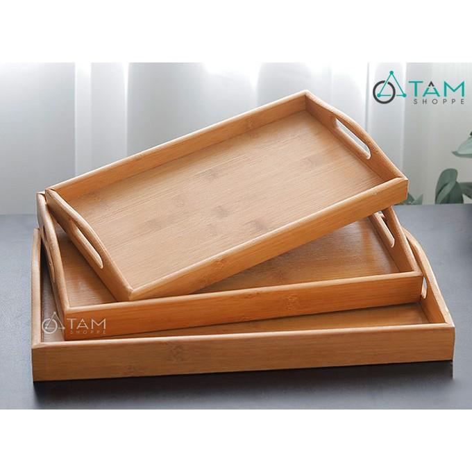 Khay gỗ đựng trà gỗ tre cao cấp số 13