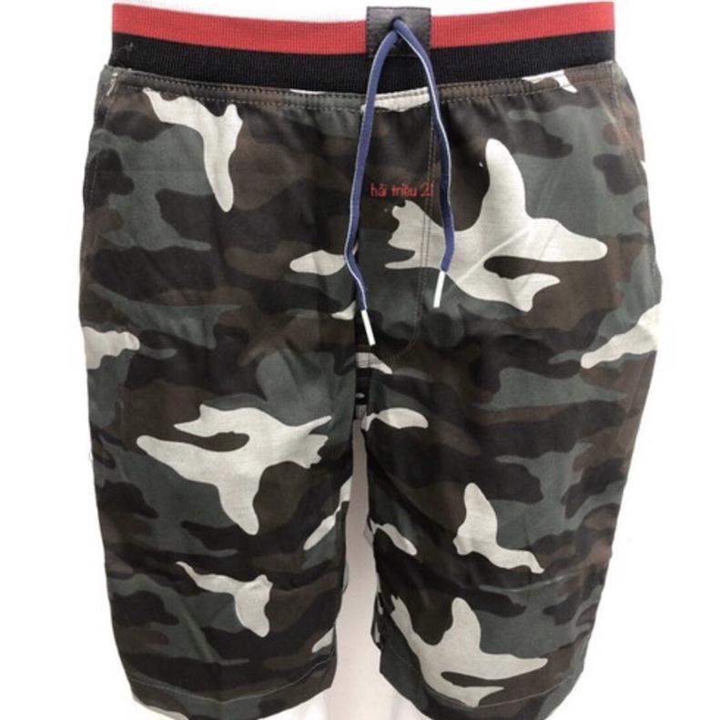 Quần short kaki nam camo