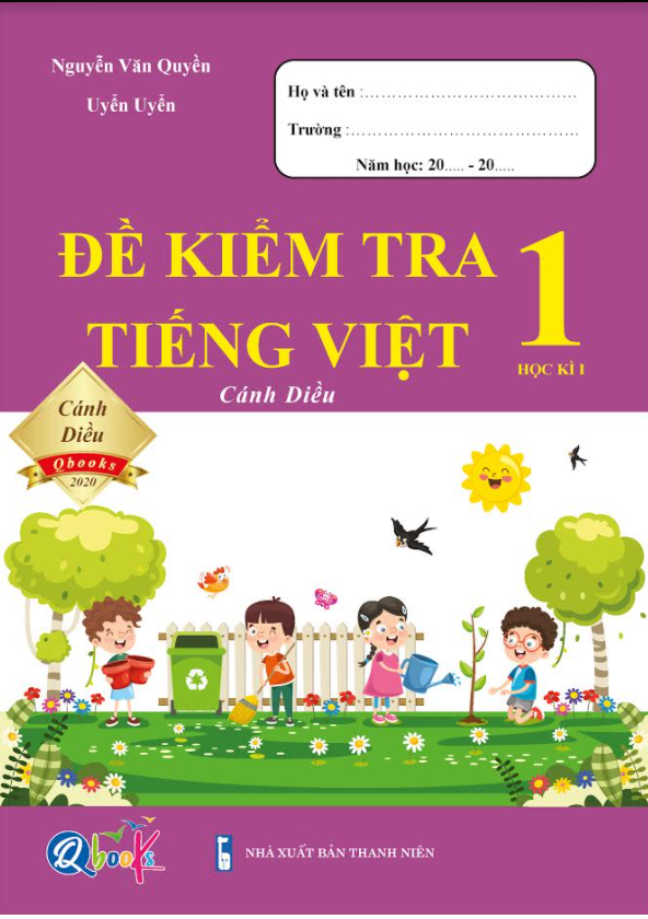Combo Bài Tập Tuần, Đề Kiểm Tra Toán - Tiếng Việt Lớp 1 - Học Kì 1 - Cánh Diều (4 cuốn)