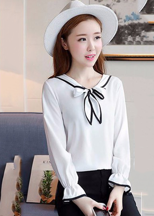 Áo Kiểu Thắt Nơ Daisy