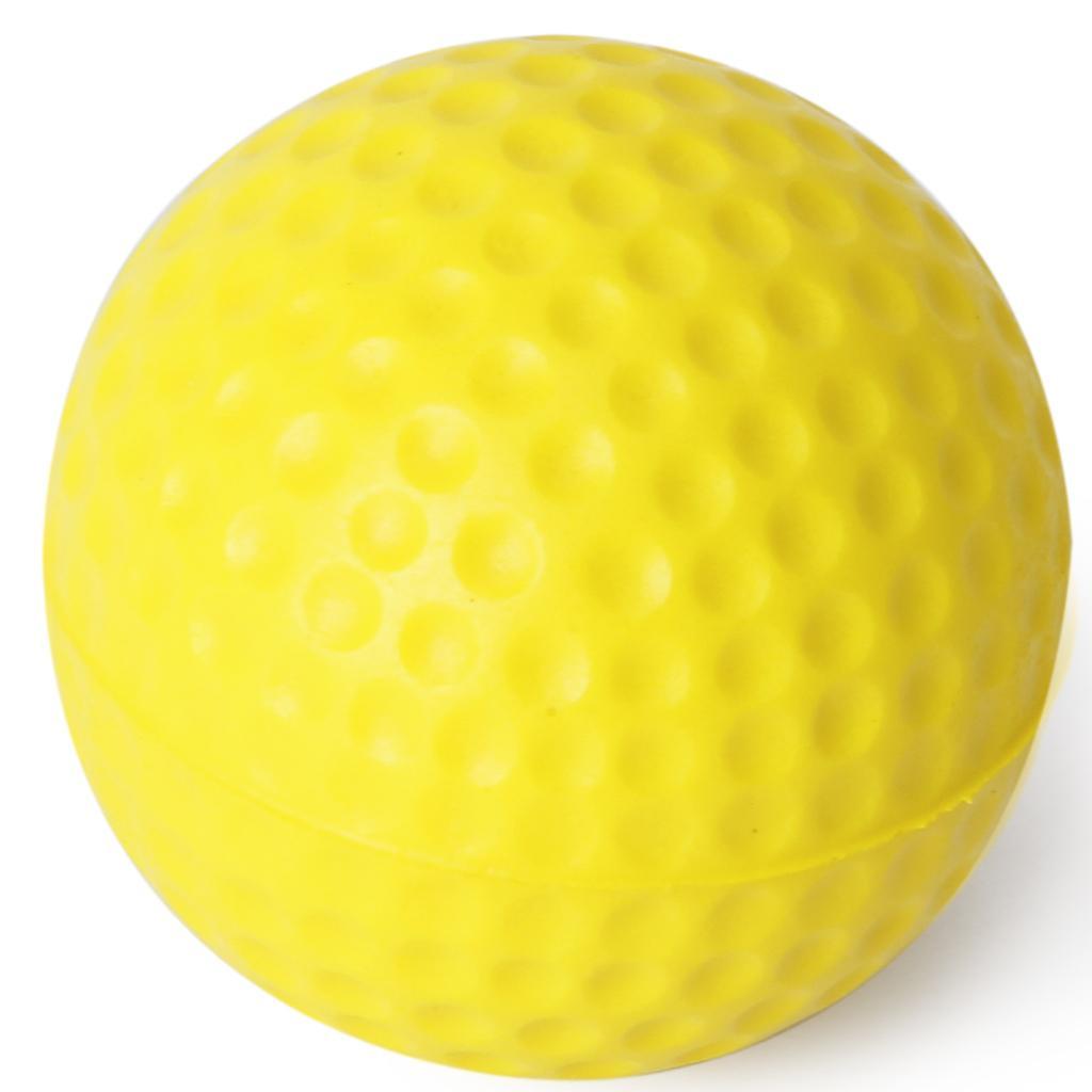 10 Pieces PU Golf Balls Soft Foam Golf Training Ball with Portable Mesh Nets Bag Black, can hold 50 Golf Balls