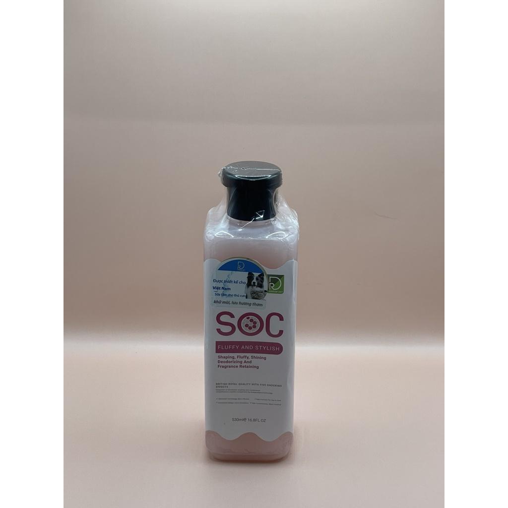 Sữa Tắm Chó Mèo SOC 530ml - Sữa tắm cho chó mèo