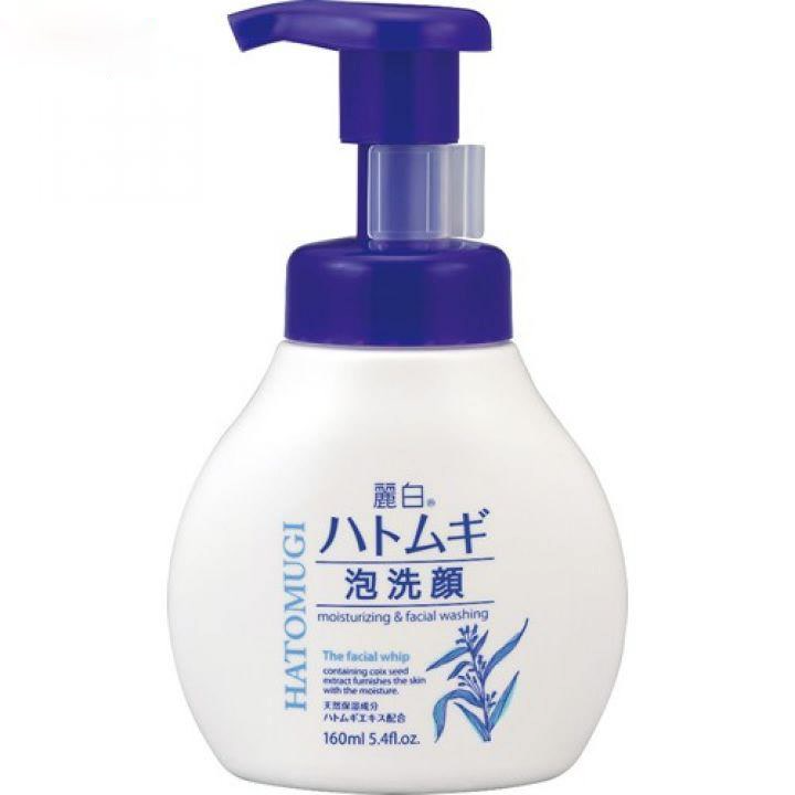 Sữa rửa mặt tạo bọt dưỡng trắng Ý Dĩ Hatomugi 160ml