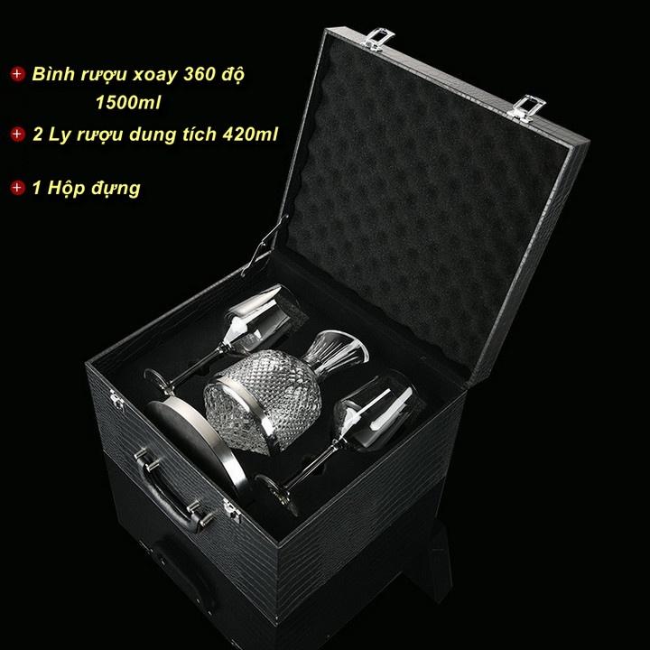 BỘ BÌNH THỞ VANG ĐẾ XOAY SAINT DECANTER