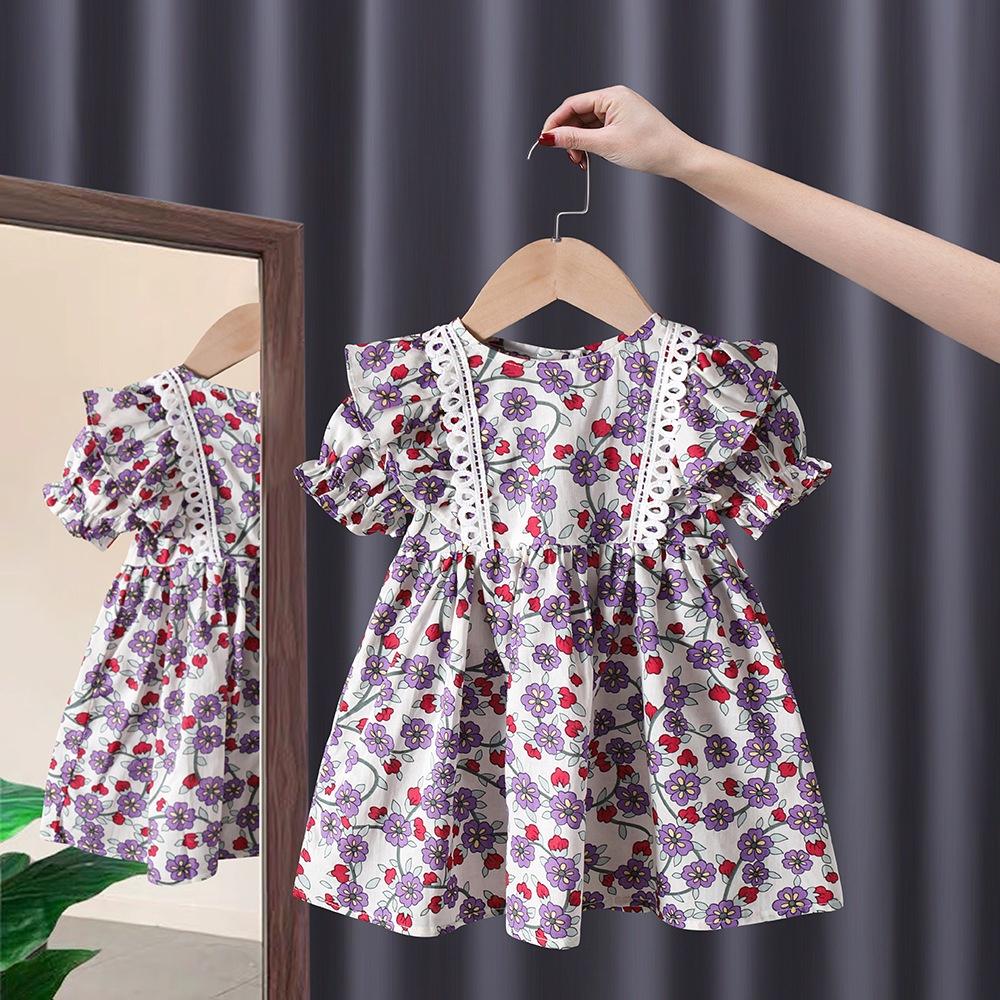 VT88 Size90-130 Đầm váy bé gái Thời trang trẻ Em hàng quảng châu