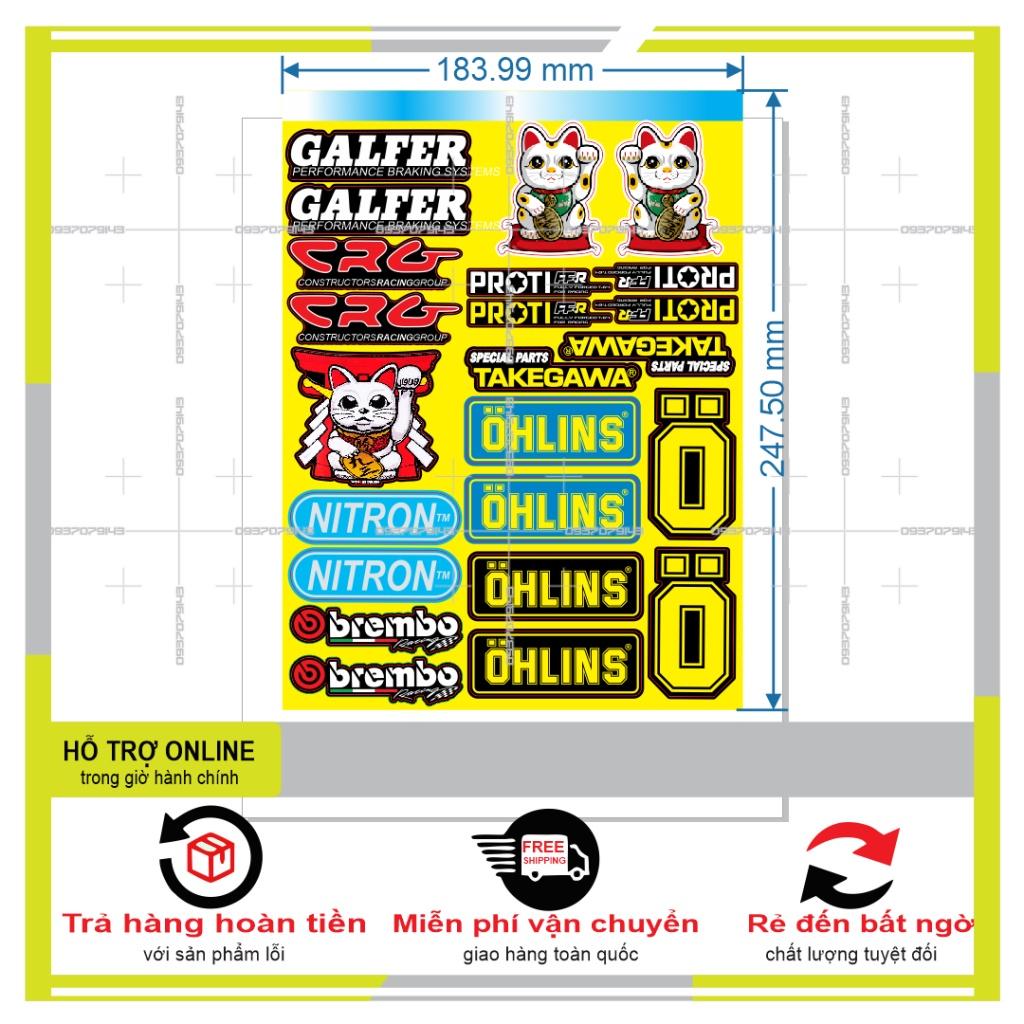 LOGO STICKER DÁN XE MÁY M61 - BI DECAL