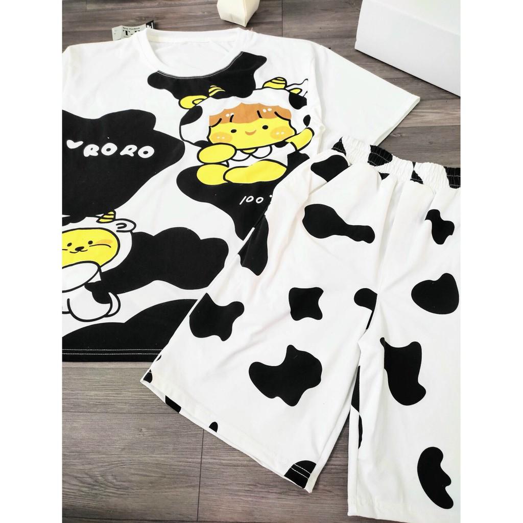 Set bộ mặc cute BÒ SỮA