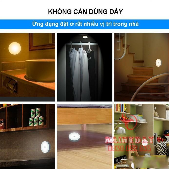 Đèn led cảm ứng tích điện sạc pin tiện lợi, đèn ngủ cảm biến chuyển động thông minh giá rẻ