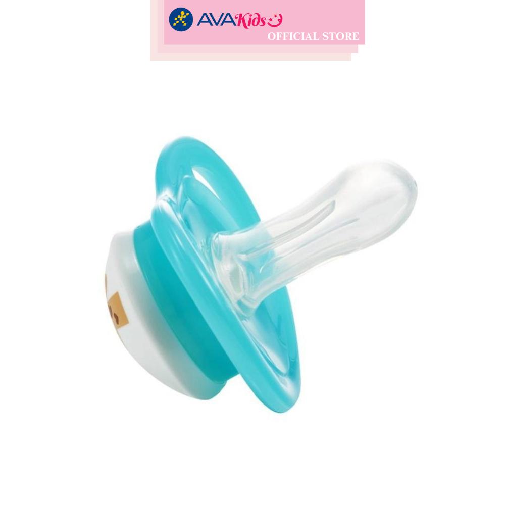 Ti ngậm Pigeon kèm nắp Mini Light size M (6 - 12 tháng) - Màu ngẫu nhiên