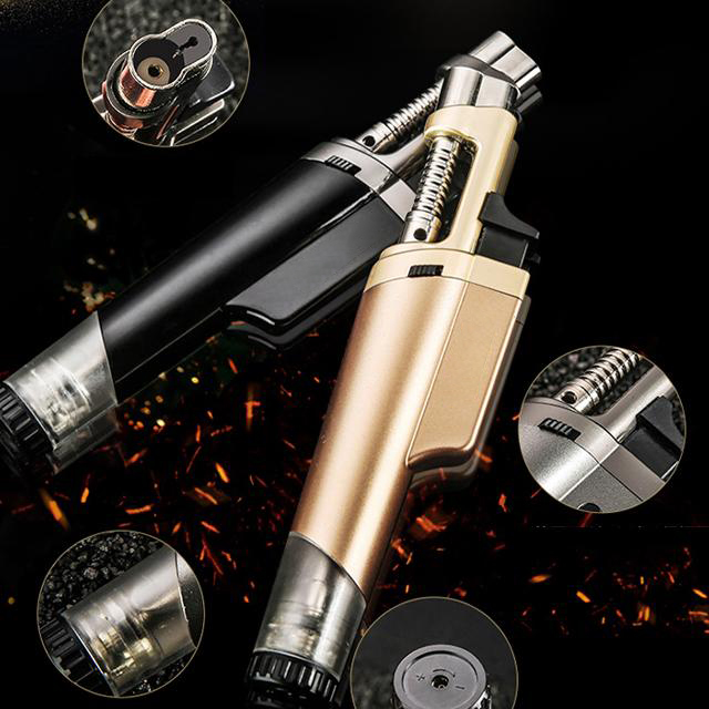 Combo Hộp Quẹt Bật Lửa Khò Ga 1 Tia BCH530, Thiết Kế Nhỏ Gọn + Tặng Bình Bơm Ga Chuyên Dụng Cho Bật Lửa