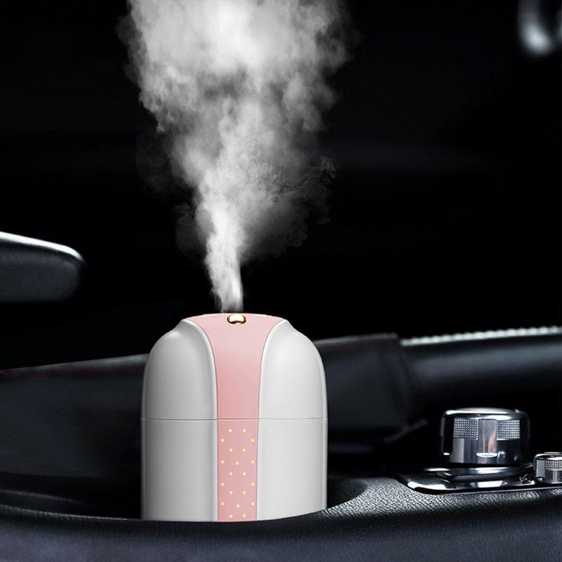 Máy khuếch tán tinh dầu sóng siêu âm giữ ẩm không khí đầu sạc USB cho gia đình.
