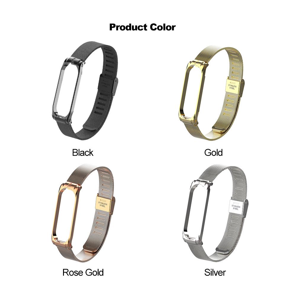 Dây đeo cổ tay Tương thích với Xiaomi Mi Band 4 Dây đeo bằng thép không gỉ