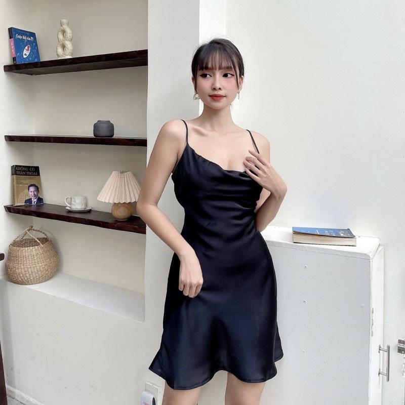 Váy lụa cổ đổ - Audrey Studio