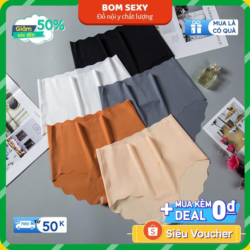 Quần lót nữ lụa băng Đồ lót nữ đúc su cạp cao sexy – Quần sịp thun lạnh không đường may cao cấp