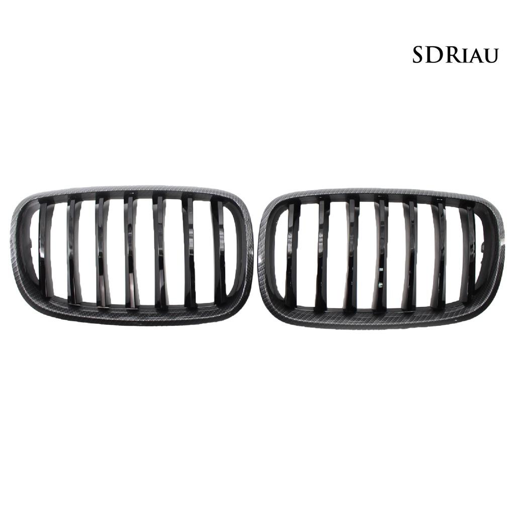 Set 2 Lưới Tản Nhiệt Màu Đen Bóng Gắn Mui Xe 51137157687 51137157688 Cho Bmw E70 X5 08-13