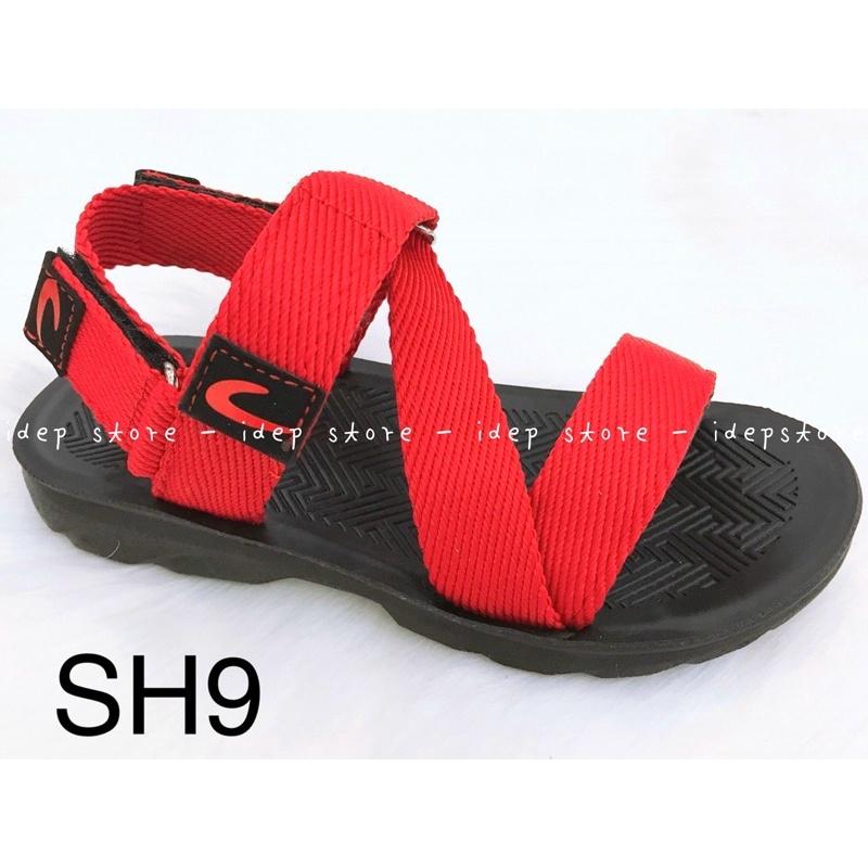 Giày sandal unisex quai chữ Z Đen cao cấp GL034 - Xăng đan quai dù SH9 nam nữ đế PU siêu bền IDEP